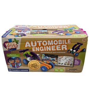 Thames & Kosmos Kids First Automobile Engineer STEM Kit 70 Pieces 10 Models